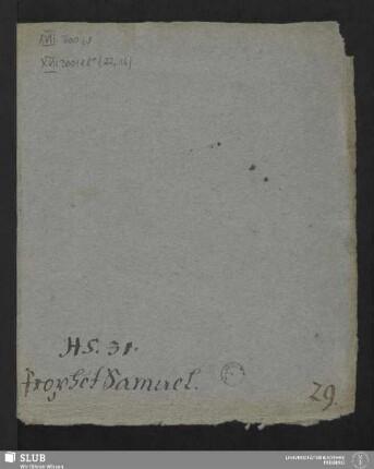 22,16: Prophet Samuel - XVII 300 8. (22,16)