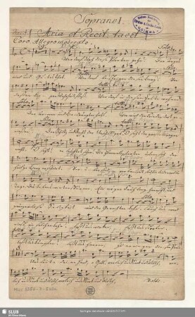 Die Jahreszeiten. Excerpts - Mus.3356-D-503a : V (3), Coro, orch; Hob XXI:3/22, Hob XXI:3/23