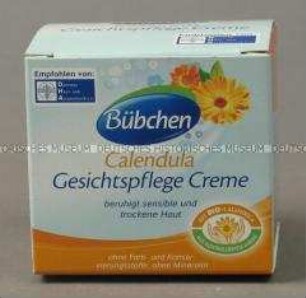 Babyartikel: Gesichtspflege Creme, Karton, leer