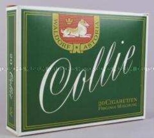 Werbeschachtel für "Collie"-Zigaretten