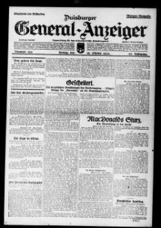 Duisburger General-Anzeiger. 1914-1935