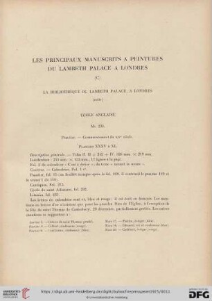 9: Les principaux manuscrits a peintures du Lambeth Palace a Londres, [2]
