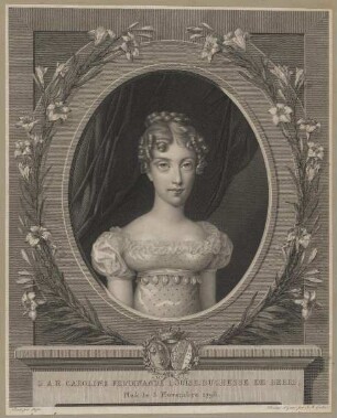 Bildnis der Caroline Ferdinande Louise de Berri