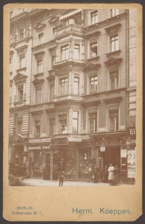 Ansichtskarte Handschuhfabrik, Friedrichstraße