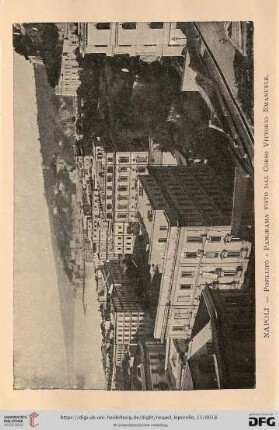 Napoli – Posillipo – Panorama visto dal Corso Vittorio Emanuele. – Posillipo – Panorama vu du Cours Victor Emanuel. – Posillipo – A panorama seen from the Corso Victor Emanuel II. – Posillipo – Panorama vom Corso Victor Emanuel aus gesehen.