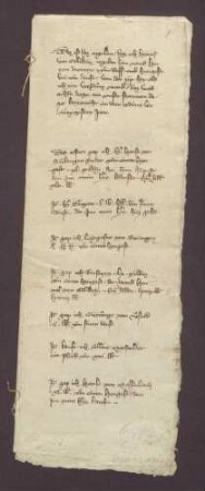 Abrechnung Heinrich von Erligheims, Vicedoms Pfalzgraf Ruprechts d. Ä.