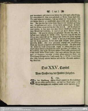 Das XXV. Capitel. Vom Stossen bey des Feindes Losgehen