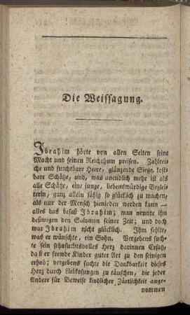 Die Weissagung