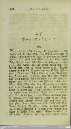 XIV. Vom Backwerk