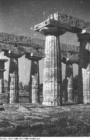 Reise nach Italien, italienische Landarbeiter, Tempel, Mai 1957