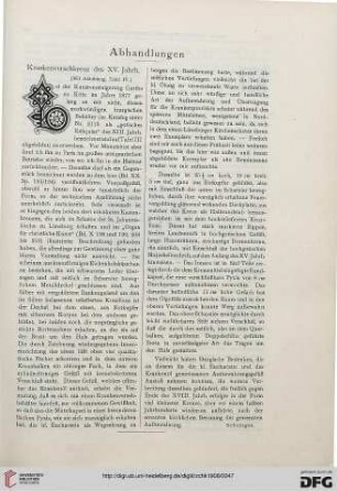 Krankenversehkreuz des XV. Jahrh.