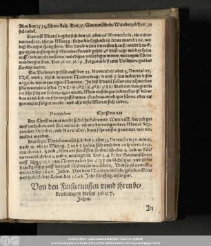 Von den Finsternussen unnd ihren bedeuttungen dieses 1607. Jahrs.