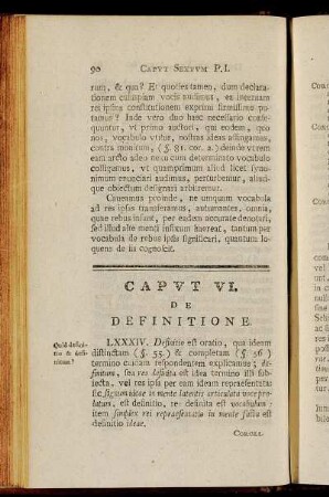 Caput VI. De Definitione.