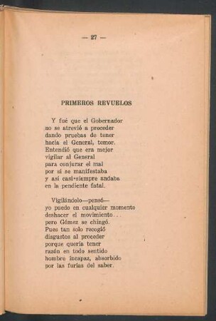 Primeros revuelos