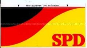 Allgemeiner Werbe-Aufkleber der SPD