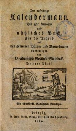 Der aufrichtige Kalendermann : ein gar kurioses und nützliches Buch, 3