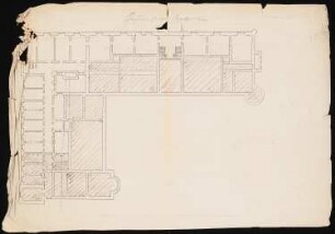 Zweigeschossiges Schloss: Grundriss Kellergeschoss