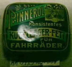 Automaten-Blechdose für "PINNEROL Konsistentes KUGELLAGER-FETT FÜR FAHRRÄDER."