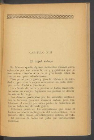 Capítulo XIII - El tropel salvaje