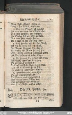 Der LIX. Psalm. 59.