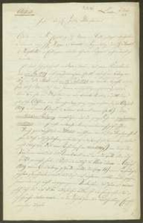 Brief von Johann Lhotsky an Bayern / Justizministerium