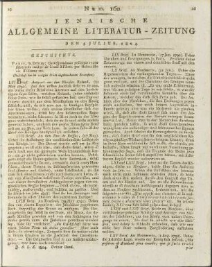 Num. 160. Den 5. Julius. 1804