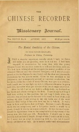 No. 8. August, 1897