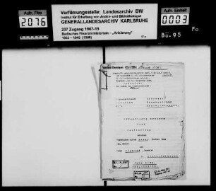 Bauer, Alfred, Viehhändler und Ehefrau Rosa geb. Israel Strümpfelbrunn Käufer: Peter Sigmund, Landwirt Strümpfelbrunn Lagerbuch-Nr. 385 Strümpfelbrunn