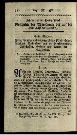 Erster Abschnitt. Geographische und topographische Nachrichten ...