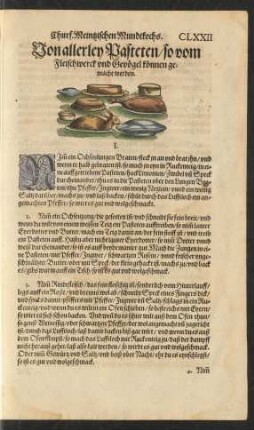 Von allerley Pasteten/ so vom Fleischwerck und Gevögel können gemacht werden.
