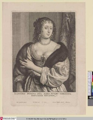 Maria Stuart [Porträt der Frances Weston of Portland; Frances Stuart Countess of Portland; Portret van Frances Stuart gravin van Portland]