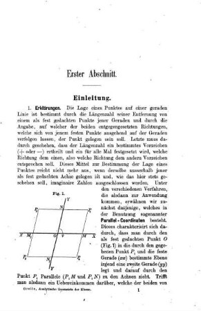 Erster Abschnitt. Einleitung.