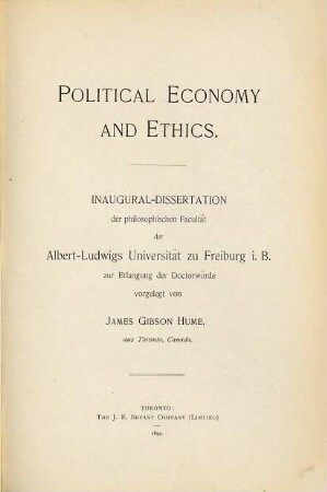Political Economy and Ethics ...