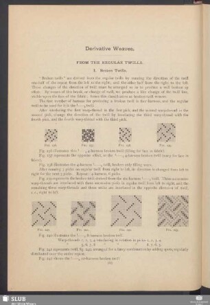 Derivative weaves. From the regular twills
