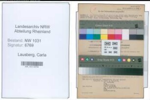 Entnazifizierung Carla Lausberg , geb. 22.05.1902 ()