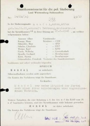 Mendel, Anton