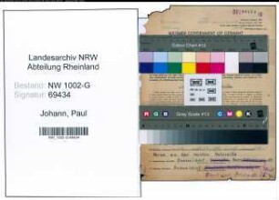 Entnazifizierung Paul Johann, geb. 01.02.1912 (Anstreicher)
