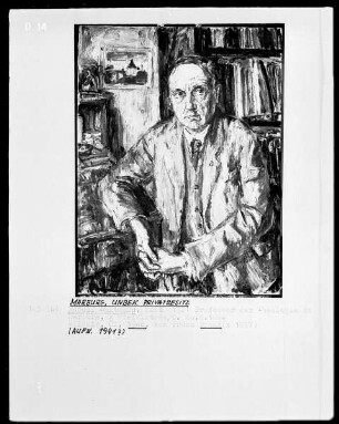 Porträt von Rudolf Karl Bultmann (1884-1976), Professor der Theologie in Marburg