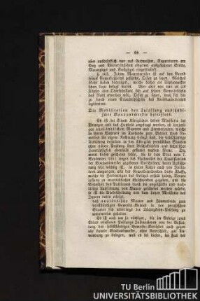 Die Modification der Zulassung ausländischer Bauhandwerker betreffend.