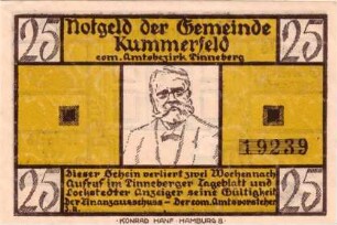 Notgeld der Gemeinde Kummerfeld