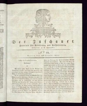 No. 11 - 25. Januar 1821