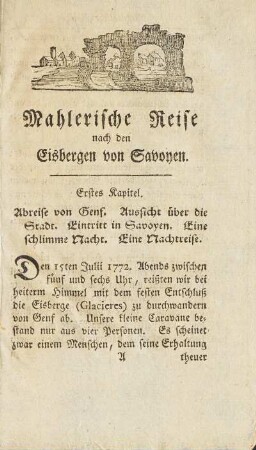 (Erste Abtheilung)