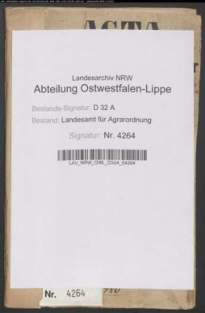 Böddeken, Krs. Büren. Servitutenbefreiung und Holzablösung