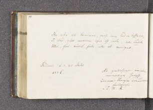 Johannes Georgius Trendelenburg. – Incipit: Ita vita est. Hominum, quasi cum ludas tesseris. – Kiel, 25.03.1776