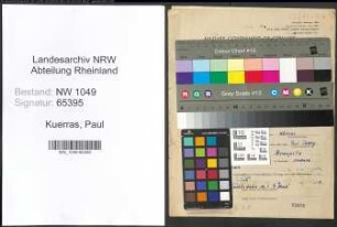 Entnazifizierung Paul Kuerras , geb. 13.01.1899 (Gaertner)