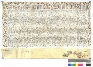 Bulle über die Aufschwörung des Ellwanger Kapitularen Joseph von Ezdorf.