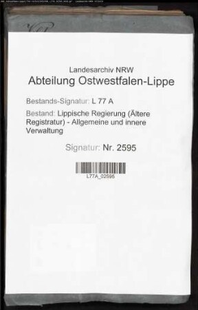 Die Brandversicherung der herrschaftlichen Gebäude