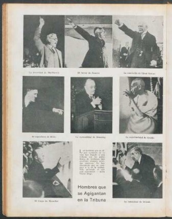 Hombres que se agigantan en la Tribuna