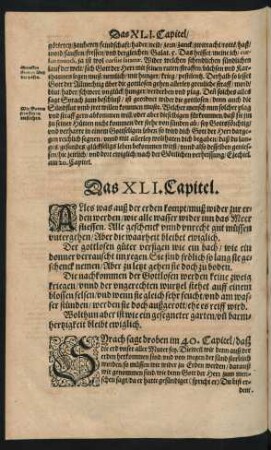 Das XLI. Capitel.