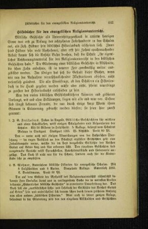 Hilfsbücher für den evangelischen Religionsunterricht